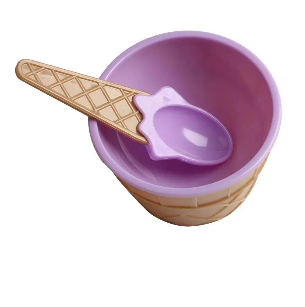 Kids Ice Cream Bowl & Spoon Set - My Store