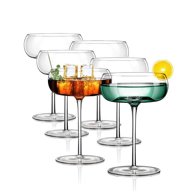Set of 6 Hand-Blown Coupe Cocktail Glasses - My Store