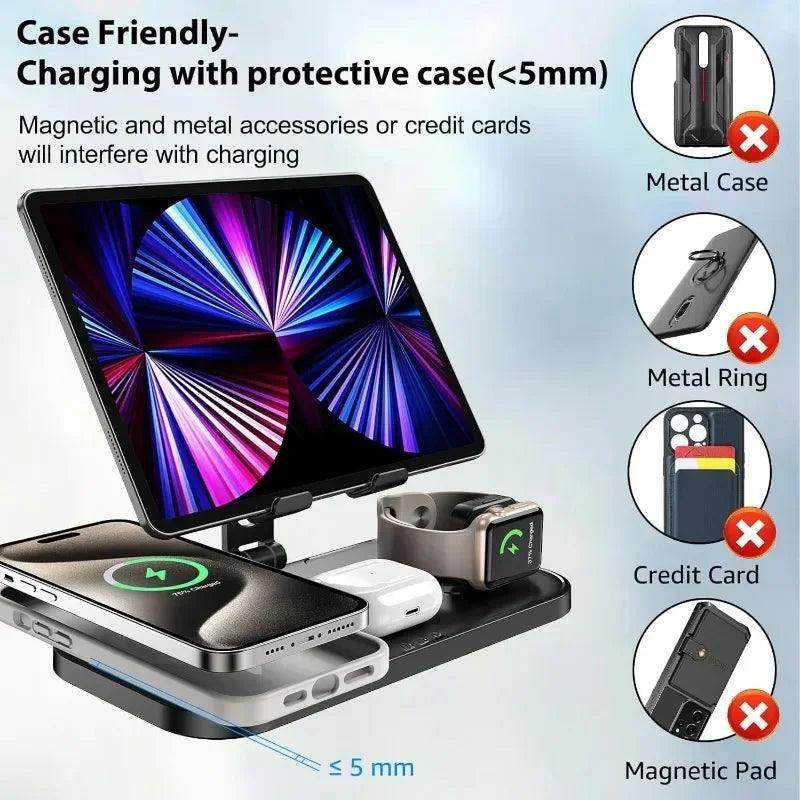 4-in-1 Foldable Wireless Charging Stand - My Store