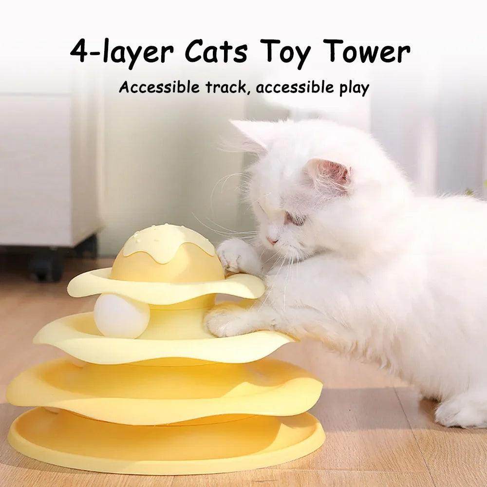 Four-layer Ball Cat Turntable Toy - My Store