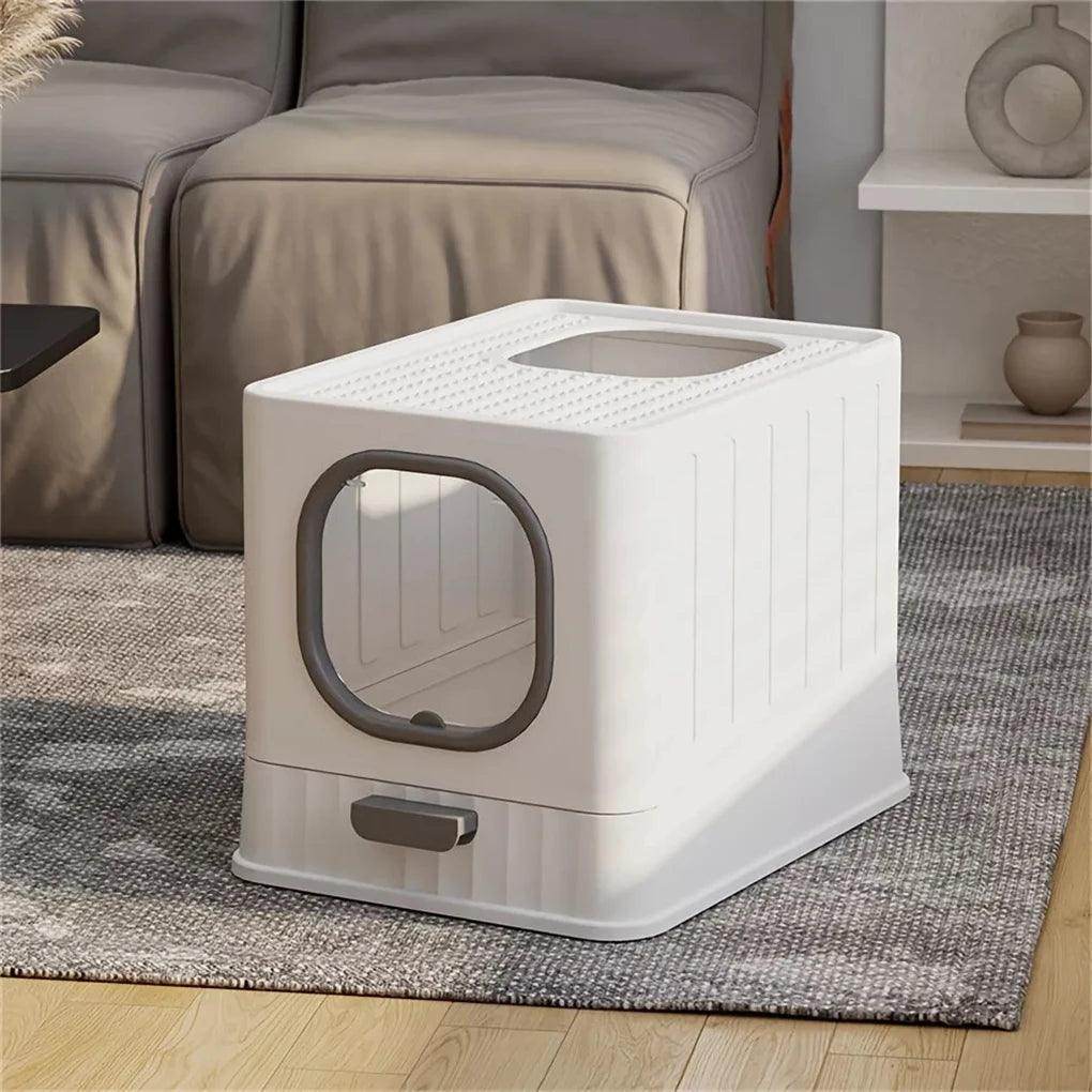 Enclosed Cat Litter Box with Pull-Out Drawer - My Store