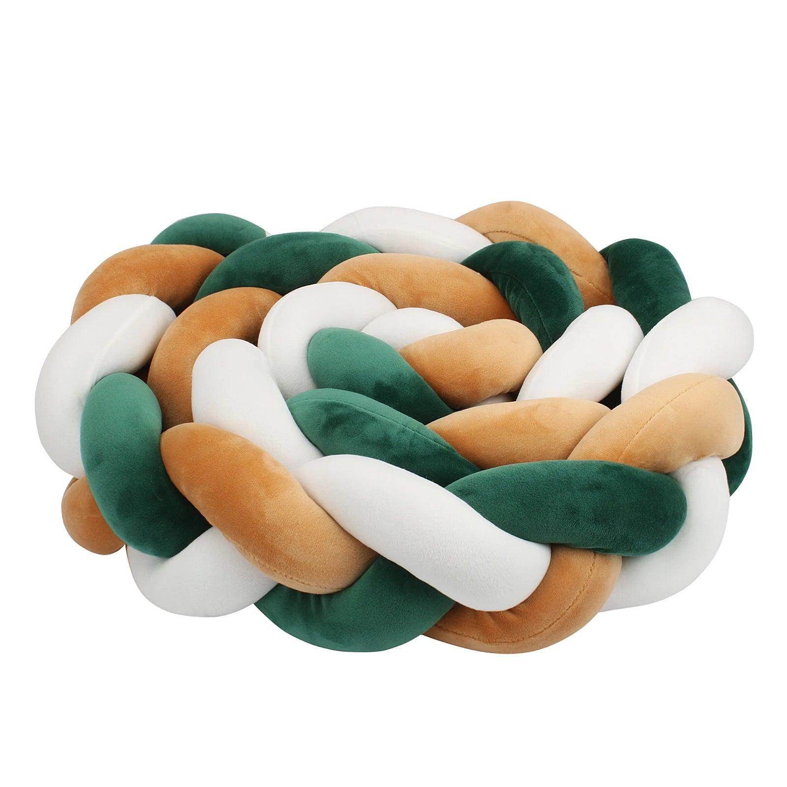Baby Bumper Bed Braid Knot Pillow - My Store