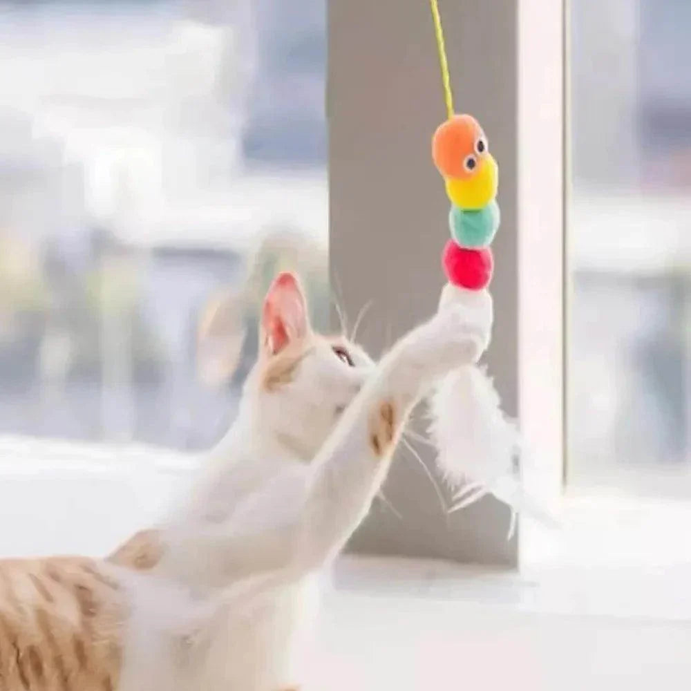 Feather Ball Caterpillar Cat Toy - My Store