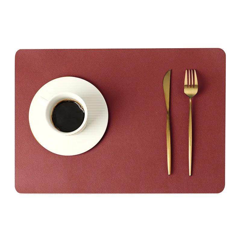 Double-Layer Leather Placemat - My Store