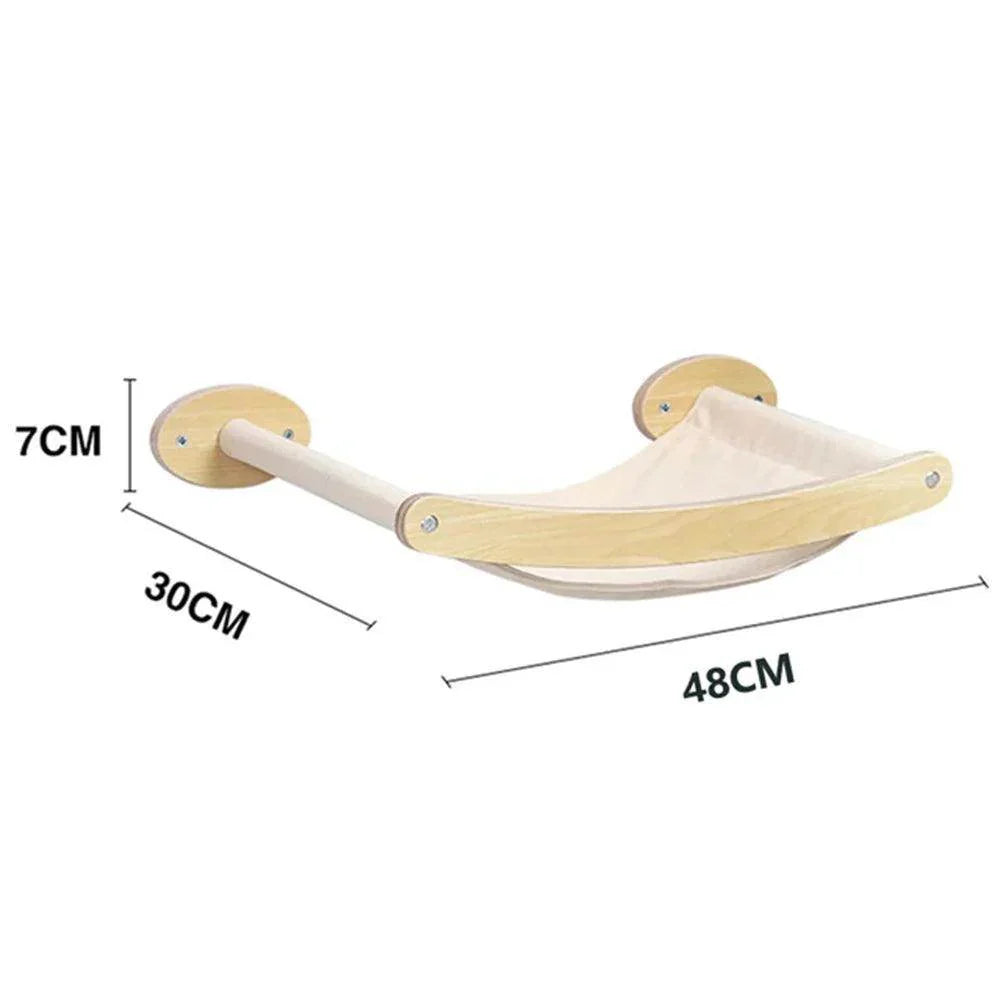 Wall-Mounted Cat Climbing Rope & Wooden Pedals - My Store