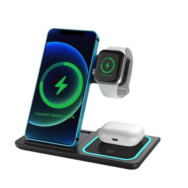 3-in-1 Foldable Wireless Charging Stand - My Store