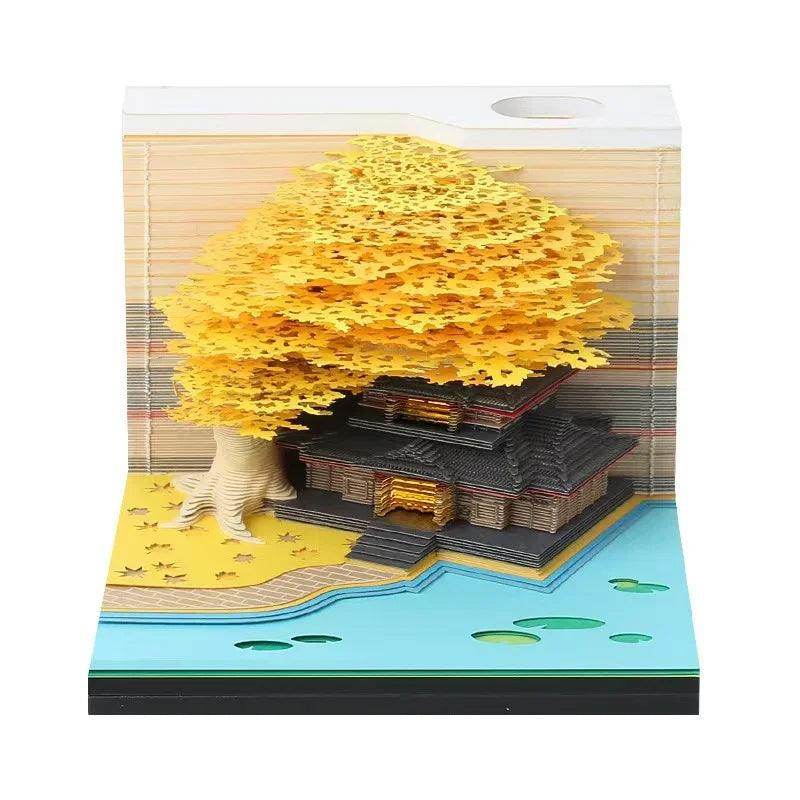 Mystical 3D Desk Calendar Pop-Up Castle - My Store