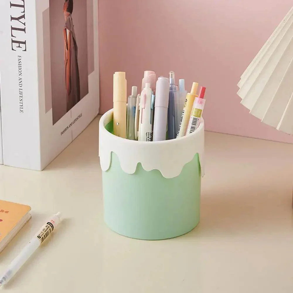 Interesting Snail Pen Holder Student Plastic Pencil Storage Box - My Store
