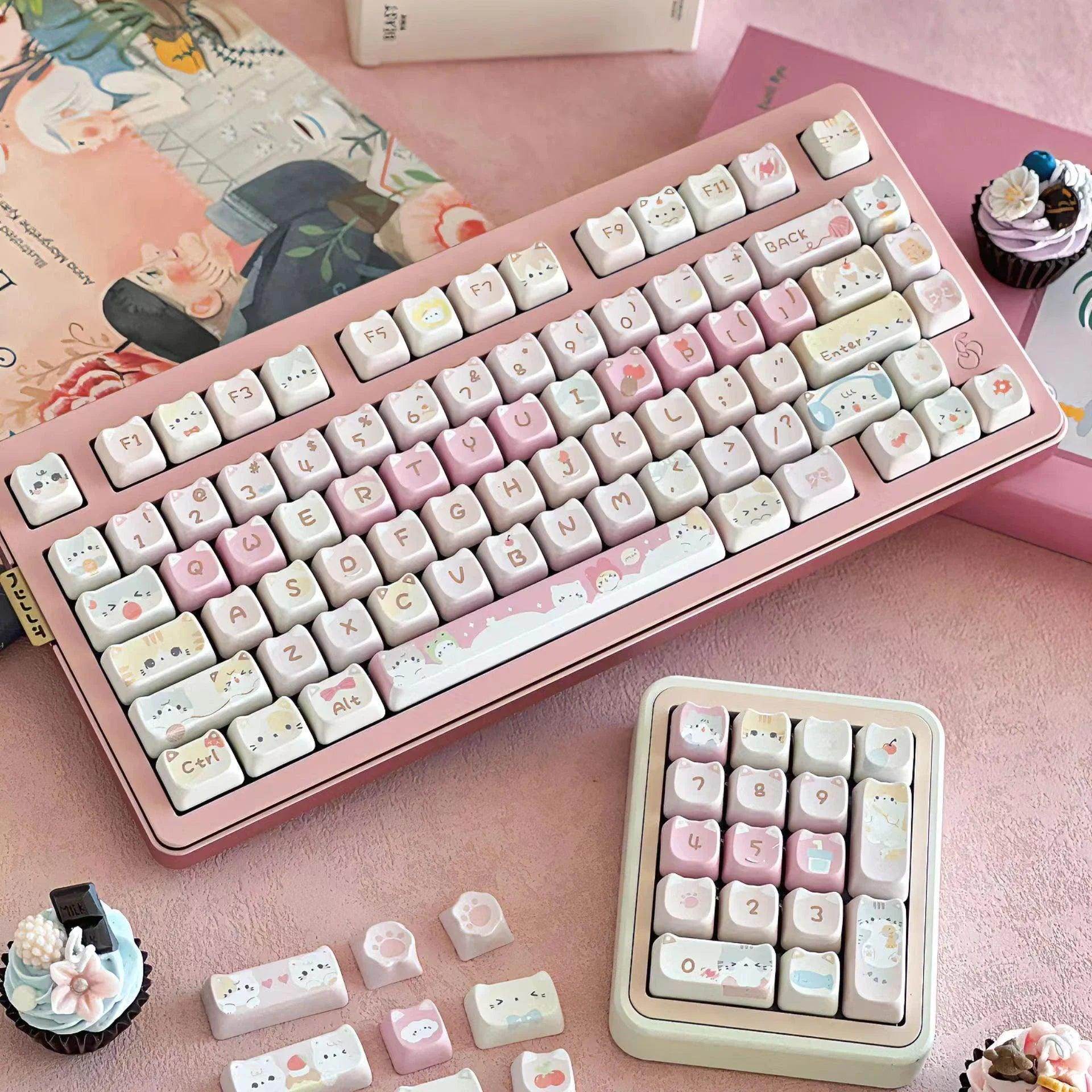 Cute Meow Keycaps - My Store