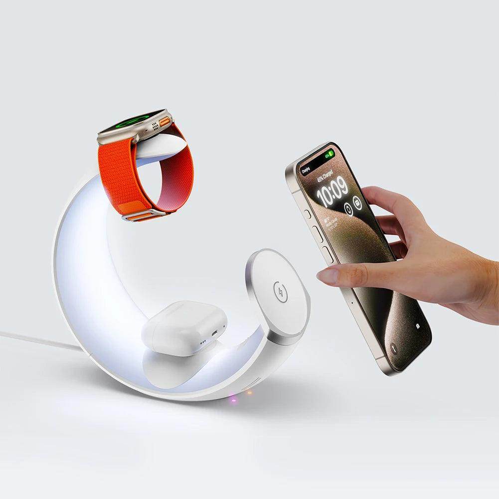 4-in-1 Magnetic Wireless Charger Stand with Desk Lamp - My Store