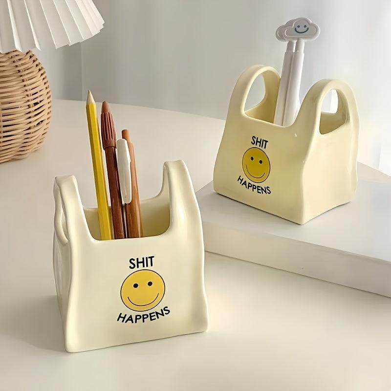 Ceramic Tote Bag Desk Organizer - My Store