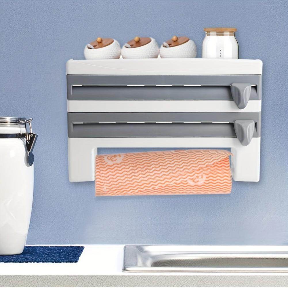Wall-Mounted 3-in-1 Cling Film Dispenser - My Store