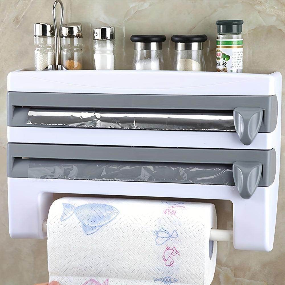 Wall-Mounted 3-in-1 Cling Film Dispenser - My Store