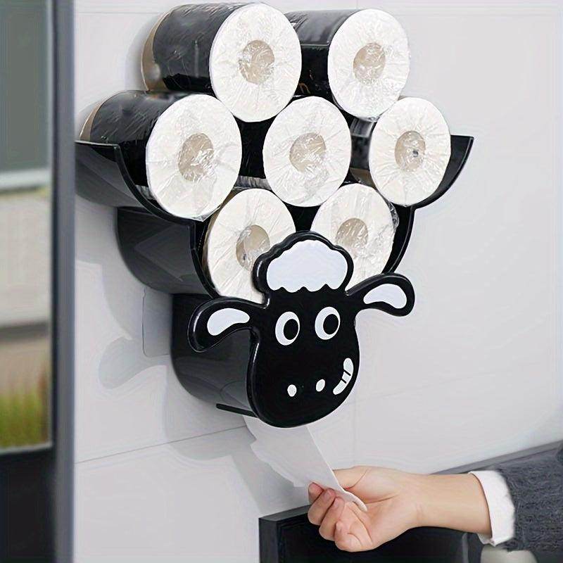Sheep-Shaped Wall-Mounted Toilet Paper Holder - My Store