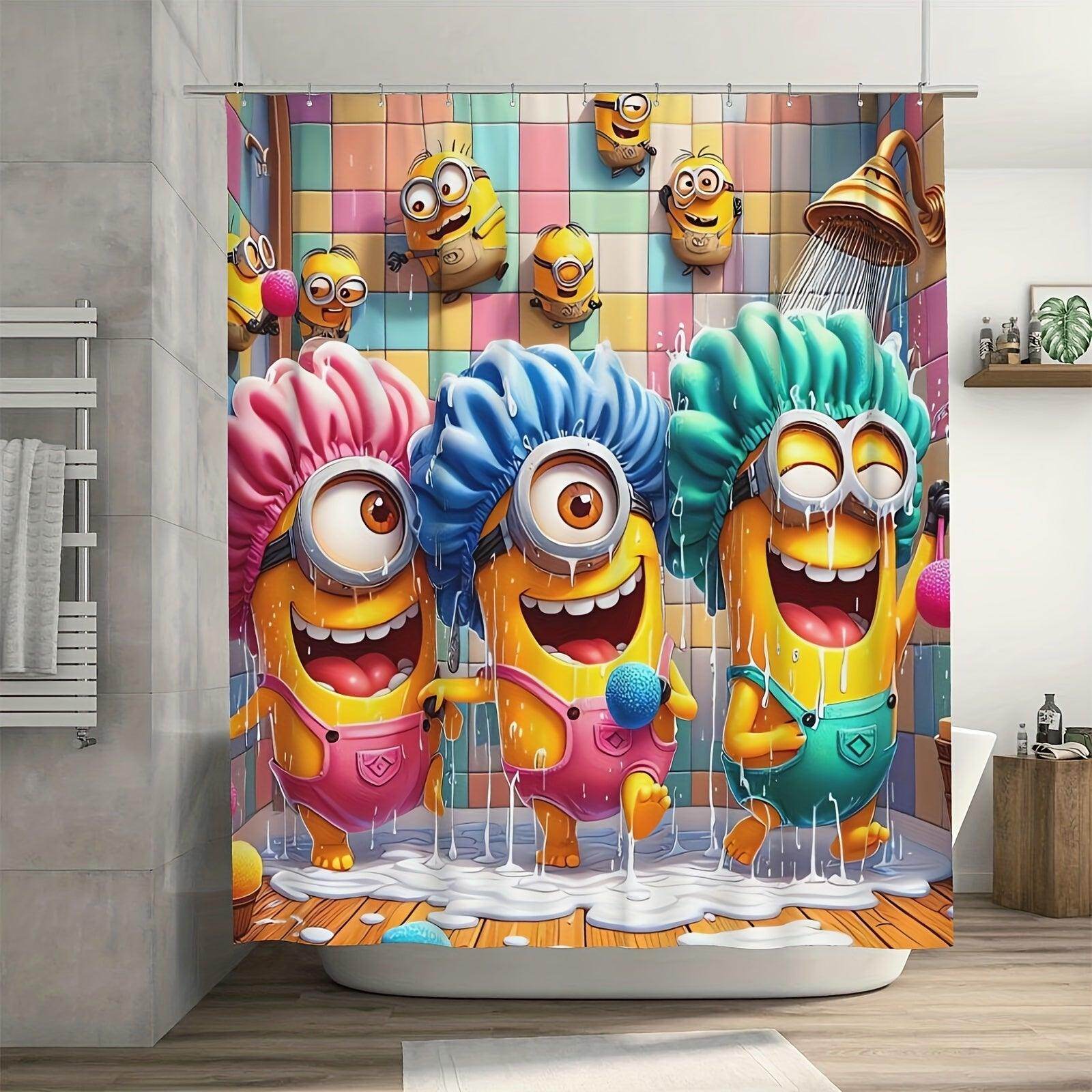 MINIONS Waterproof Shower Curtain Set - My Store