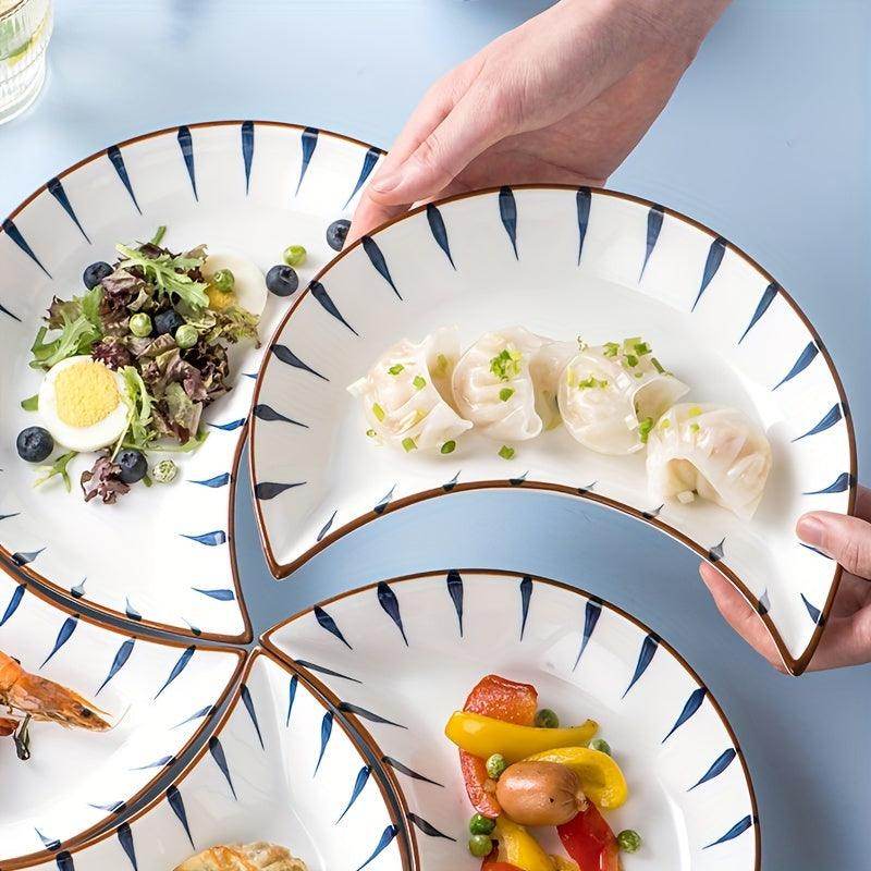 Moon-Shaped Ceramic Plate Set - My Store