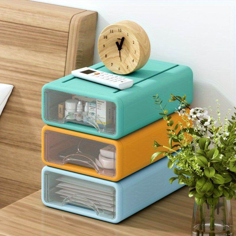 Stackable Office Storage Boxes with Drawers - My Store