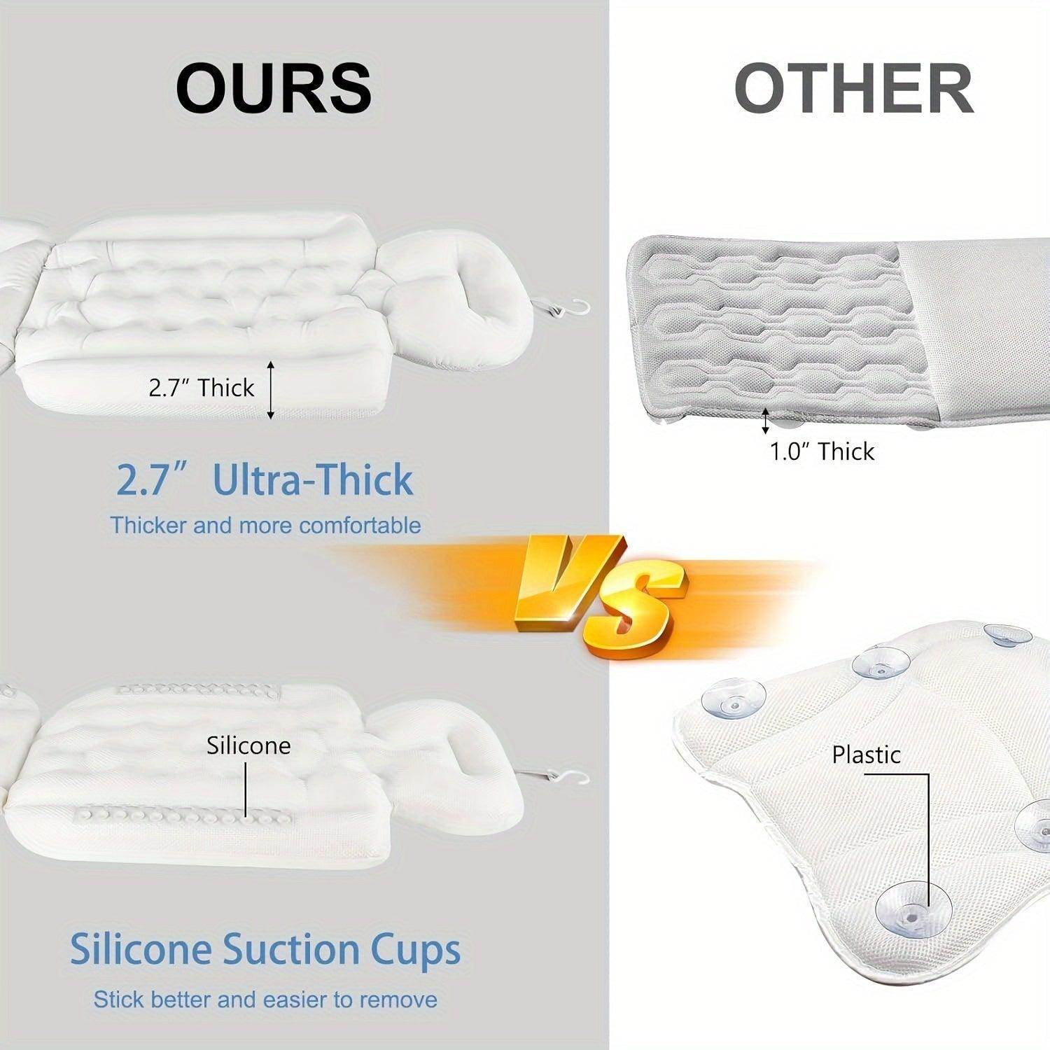 Bath Mat with Ergonomic Pillow - My Store