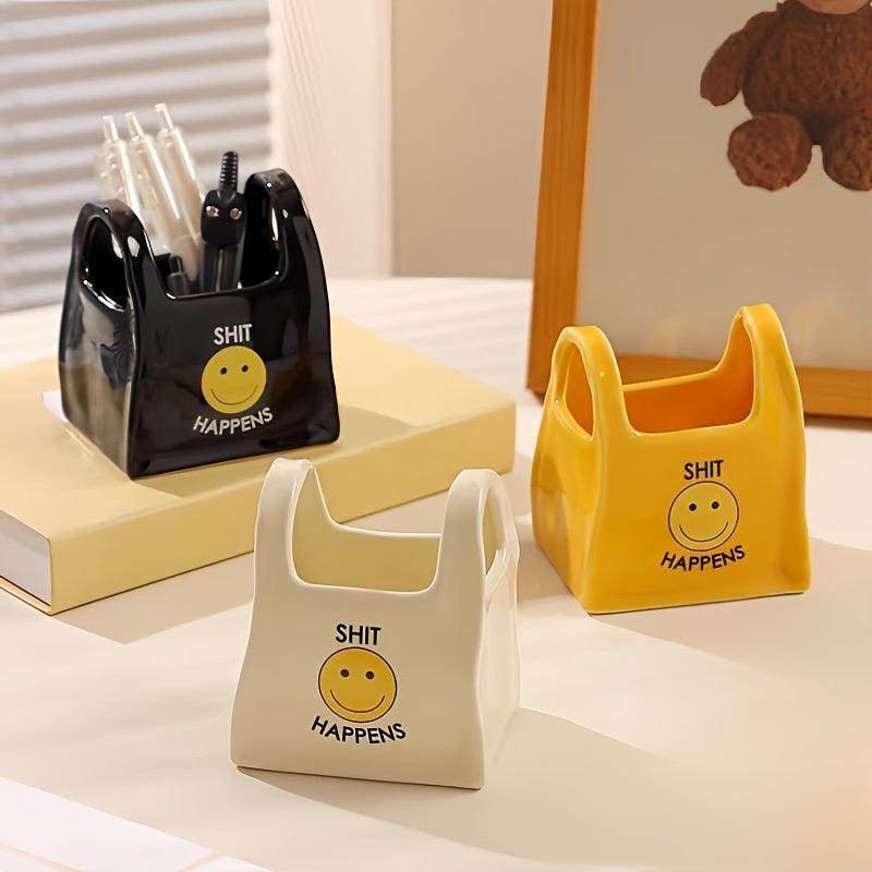 Ceramic Tote Bag Desk Organizer - My Store