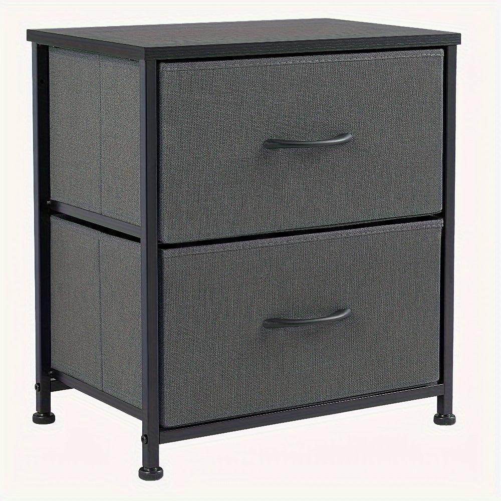 Nightstand with 2 Storage Drawers - My Store