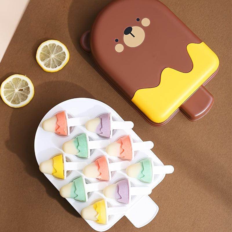 Bear-Shaped Ice Pop Molds Set - My Store