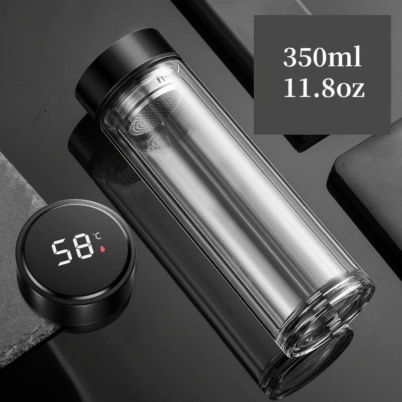 Double-Layer Glass Tea Bottle with Temperature Display - My Store