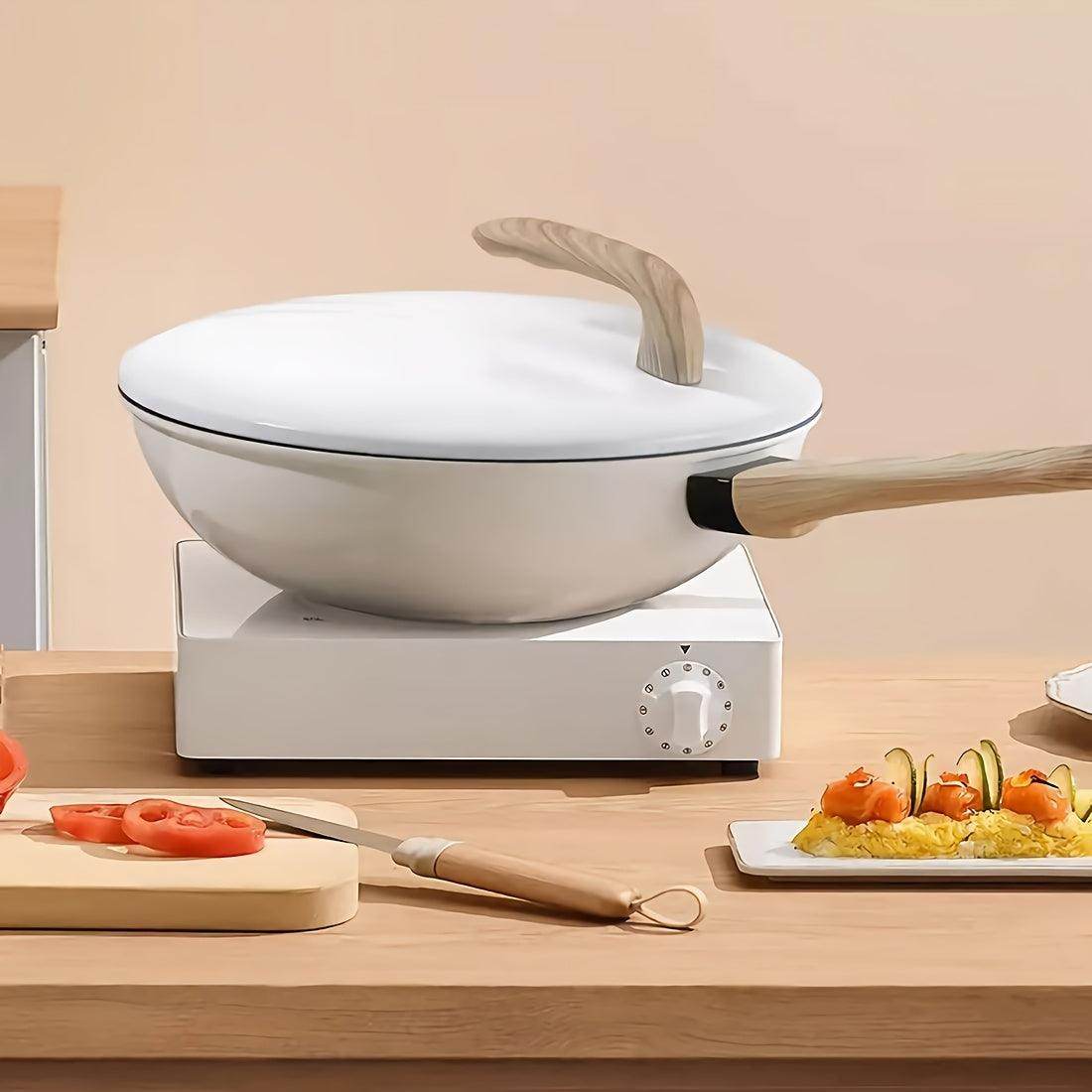 Premium Nonstick Cast Iron Pan Set with Wooden Handles - My Store