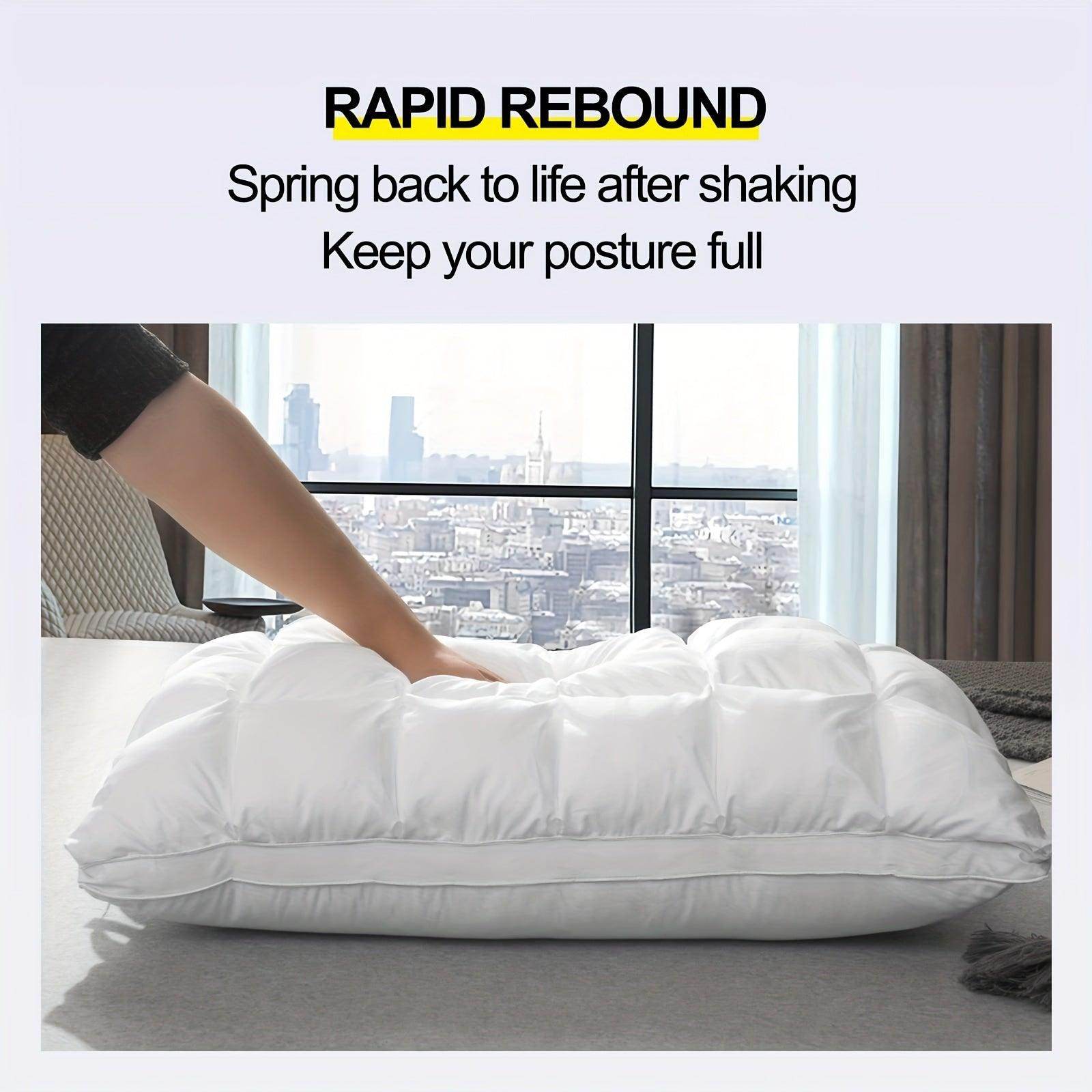 Luxury White Quilted Gel Pillow - My Store
