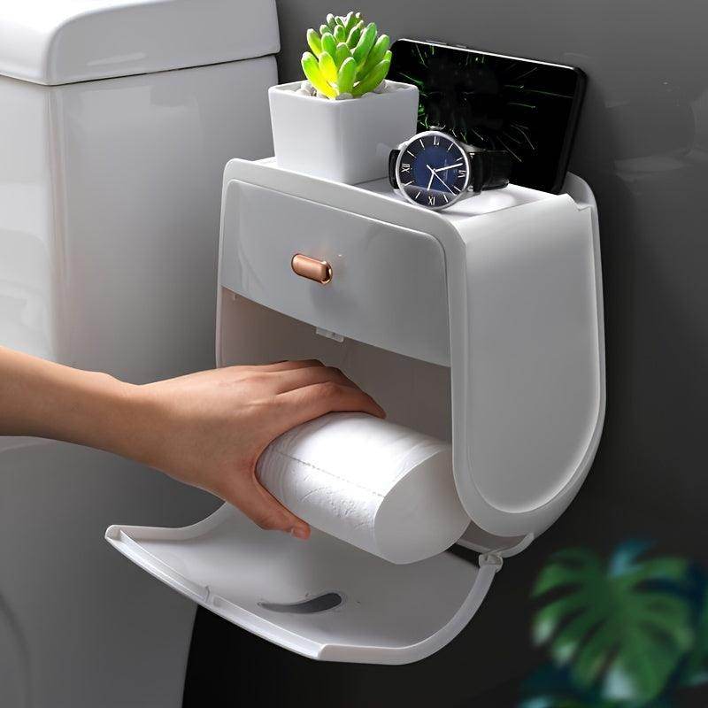 Wall-Mounted Double-Layer Toilet Paper Holder - My Store