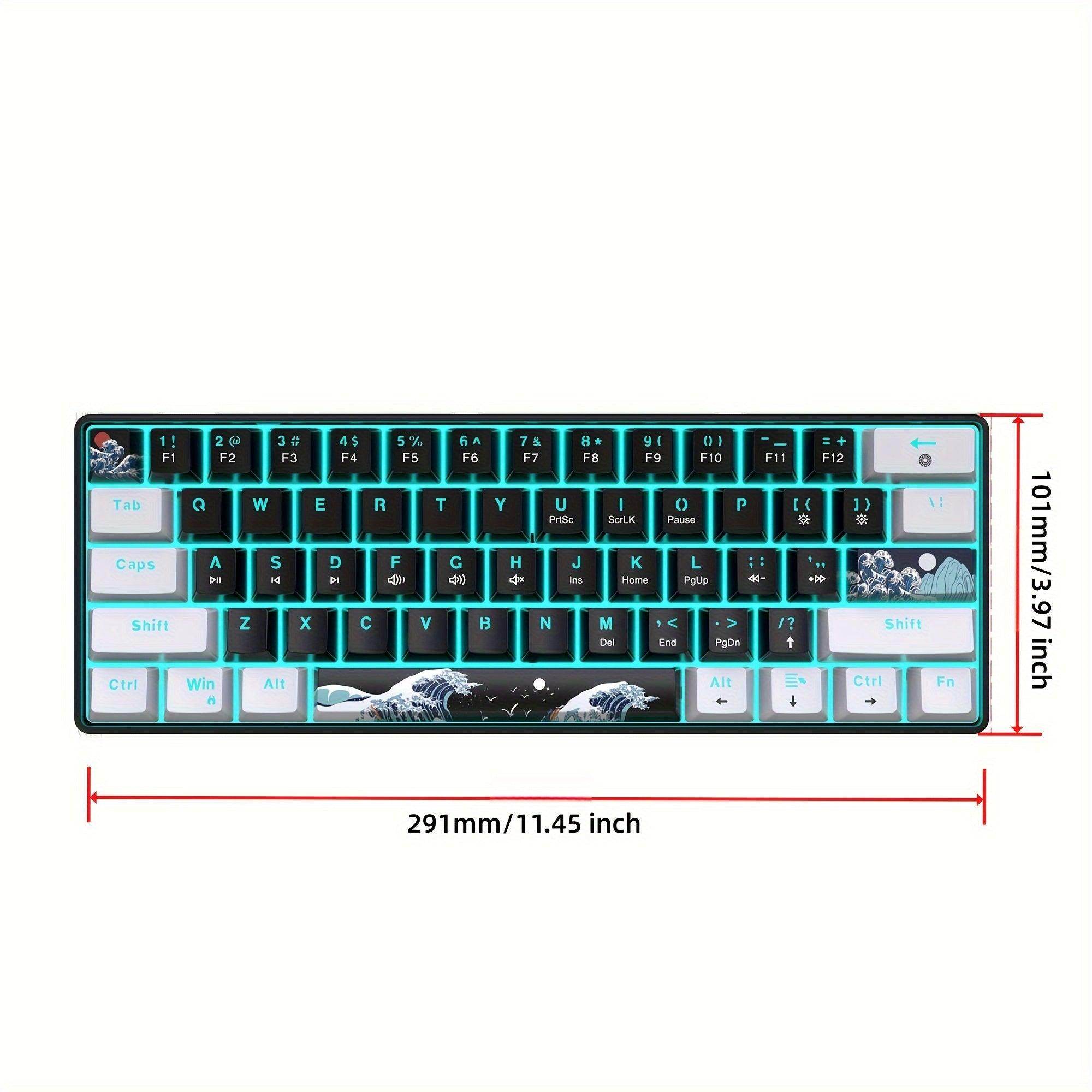Ergonomic 60% Mechanical Gaming Keyboard - My Store