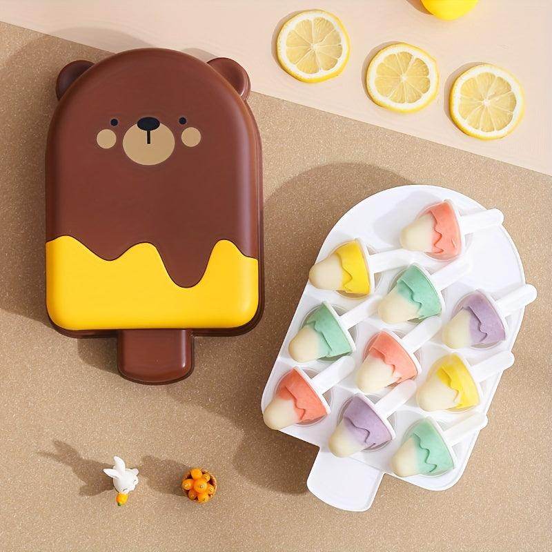 Bear-Shaped Ice Pop Molds Set - My Store