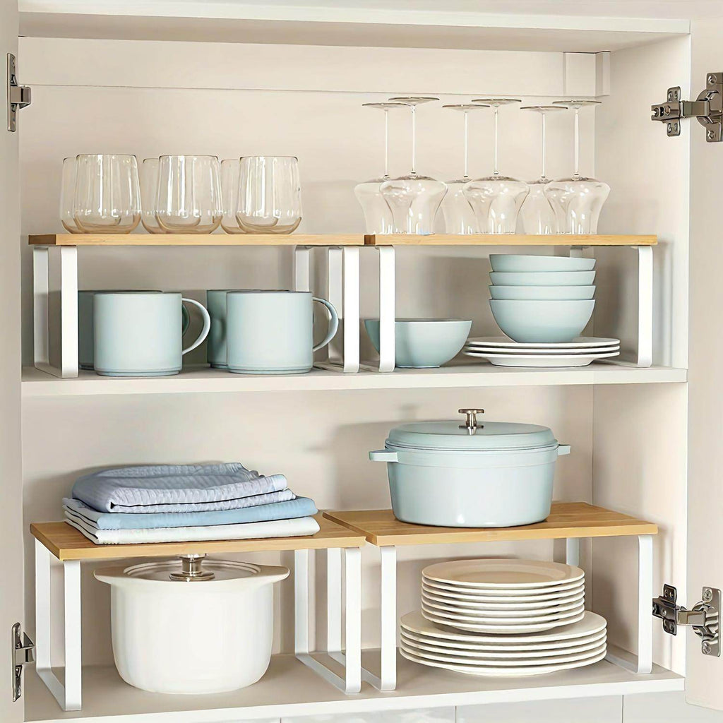 2-Pack Stackable Kitchen Cabinet Organizers - My Store