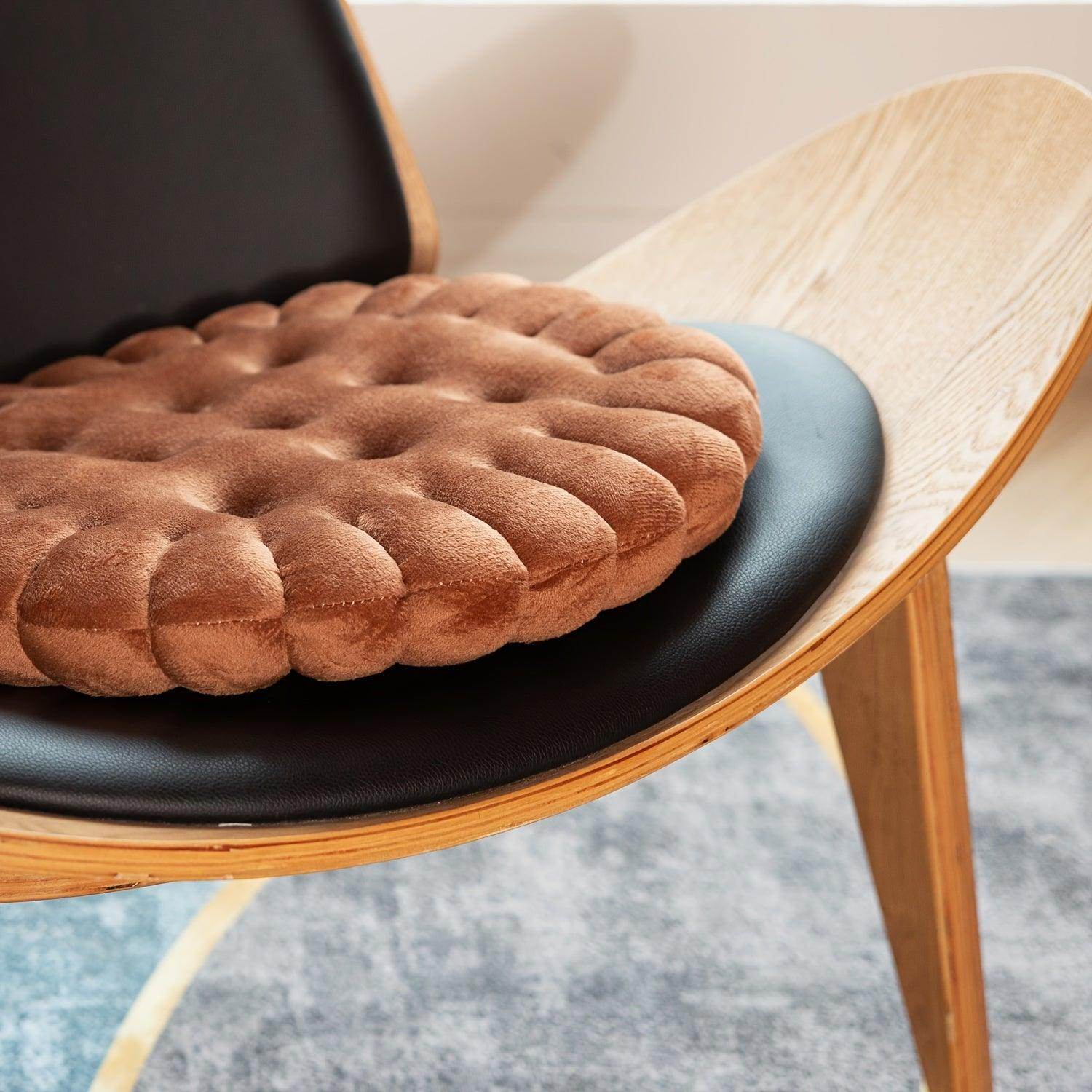Vintage-Inspired Cookie-Shaped Seat Cushion - My Store