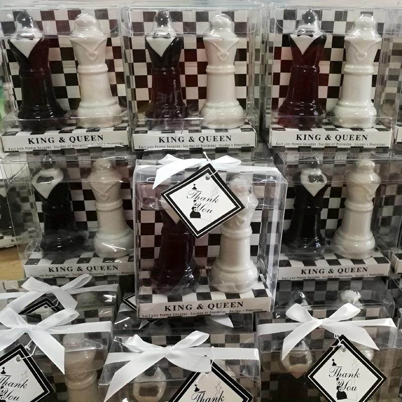 Chess King & Queen Ceramic Salt and Pepper Shaker Set - My Store