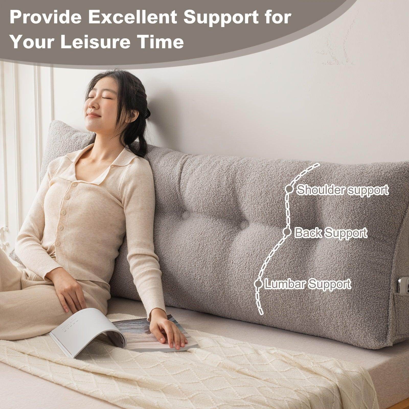 Removable & Washable Triangular Headboard Pillow - My Store