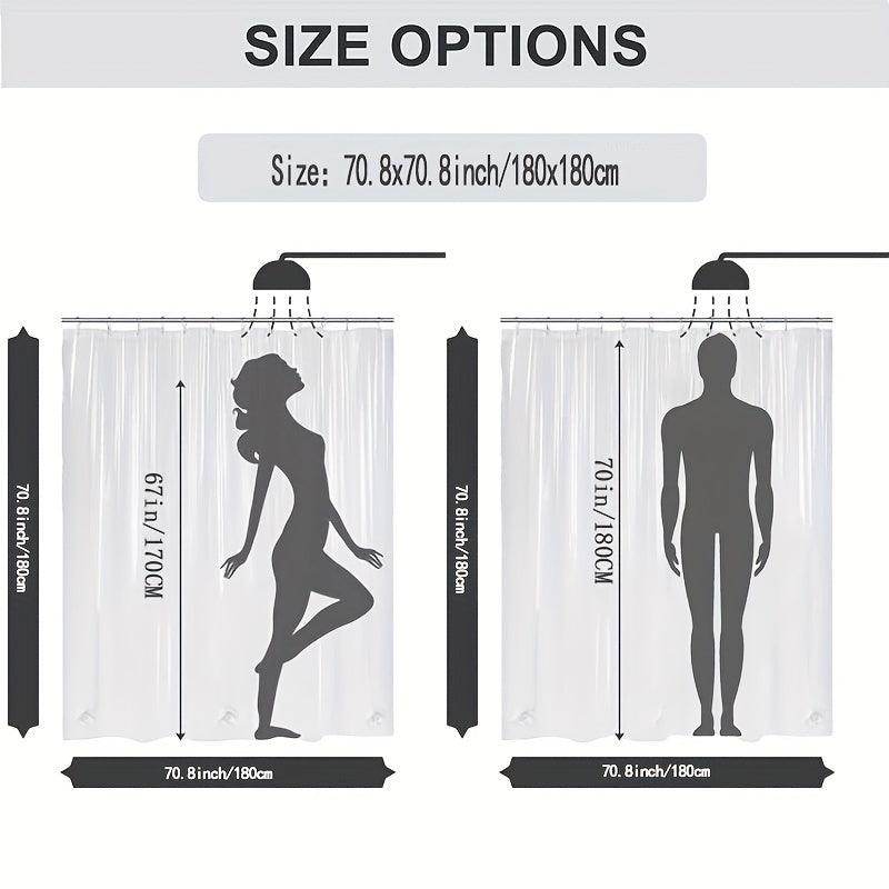 Greenery Cat Floral Potted Plants Shower Curtain - My Store