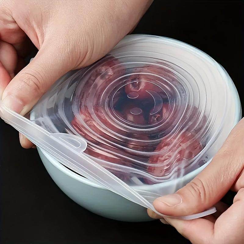 6pcs Reusable Silicone Stretch Lids - My Store