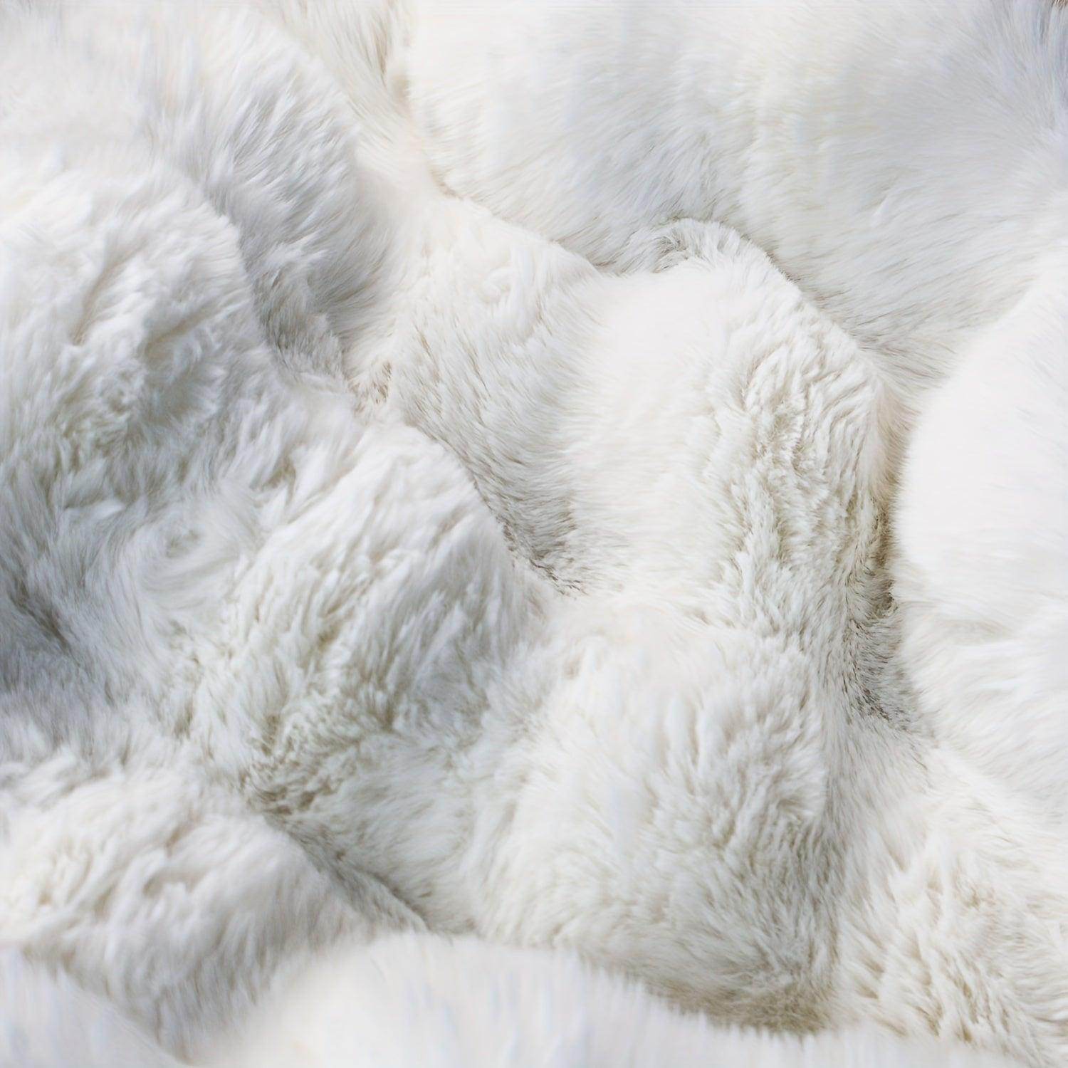 Cozy Faux Rabbit Fur Blanket - My Store