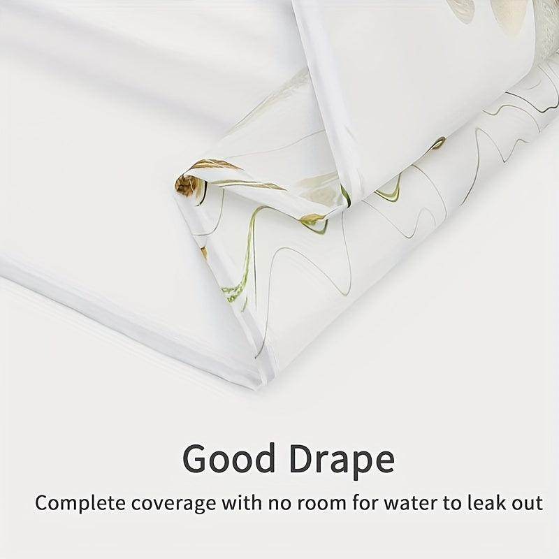 Stone Print Bathroom Curtain Set - My Store