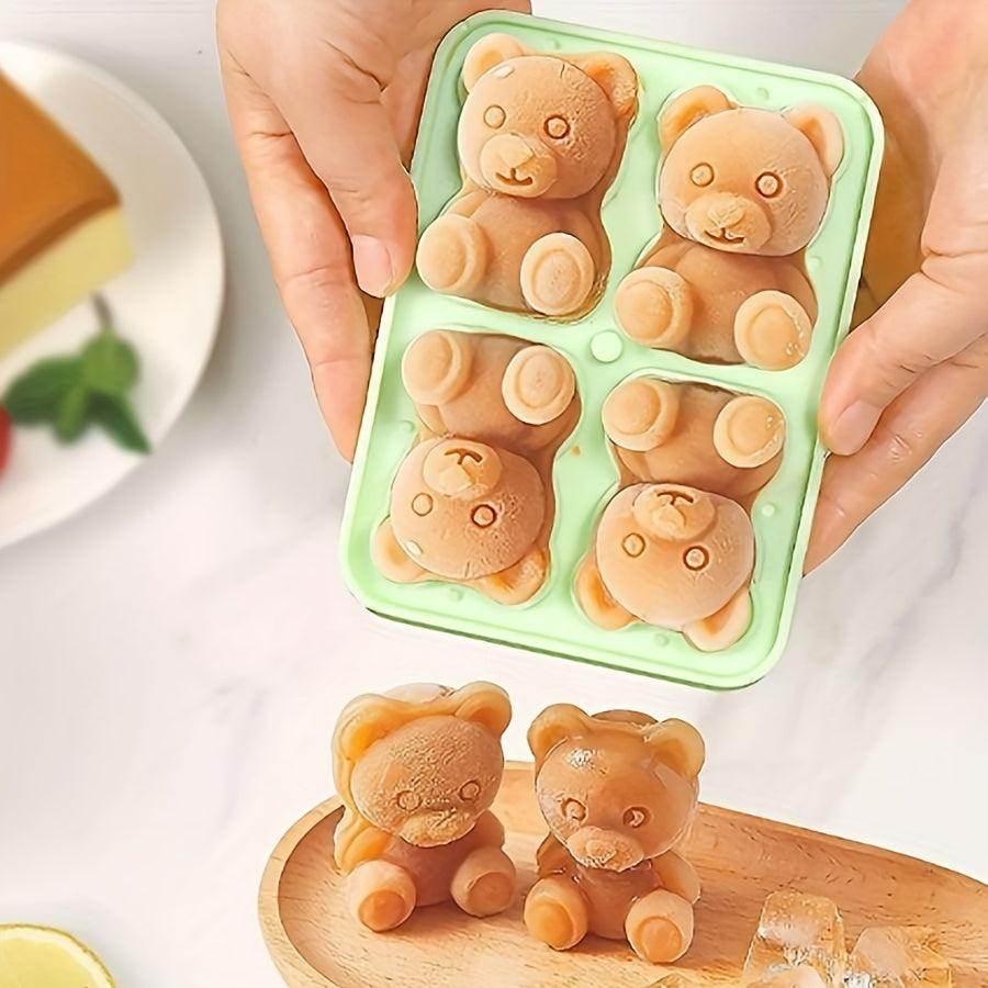 3D Teddy Bear Silicone Ice Cube Mold Tray - My Store
