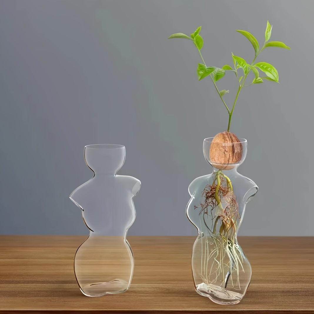 Glass Avocado Vase - My Store