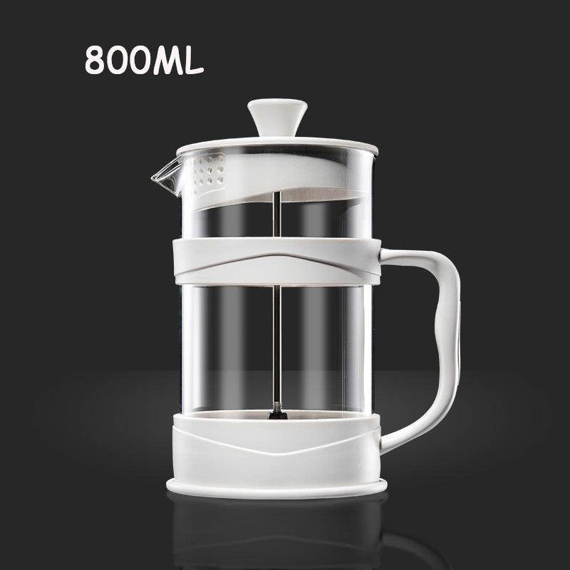 French Press Coffee Maker - Glass Tea Infuser with Hand-Pressed Filter - My Store