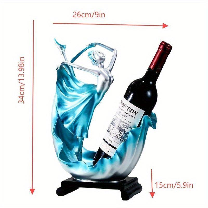 Elegant Ocean-Inspired Resin Wine Rack - My Store