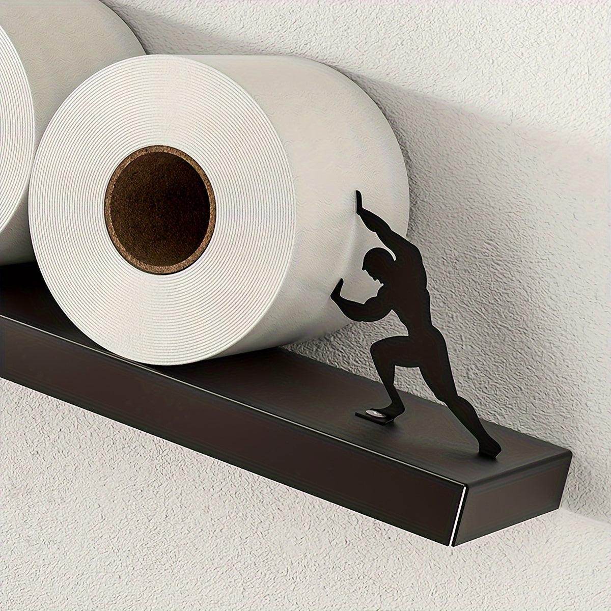 Toilet Paper Holder with Silhouette Accent - My Store
