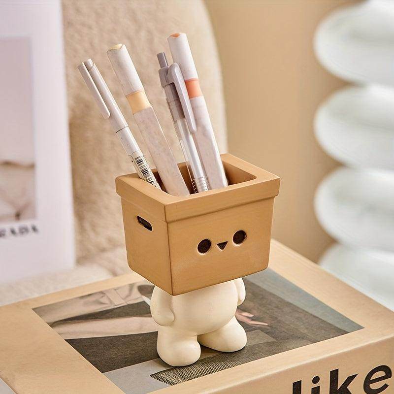 Cute Cartoon Cardboard Character Pen Holder - My Store