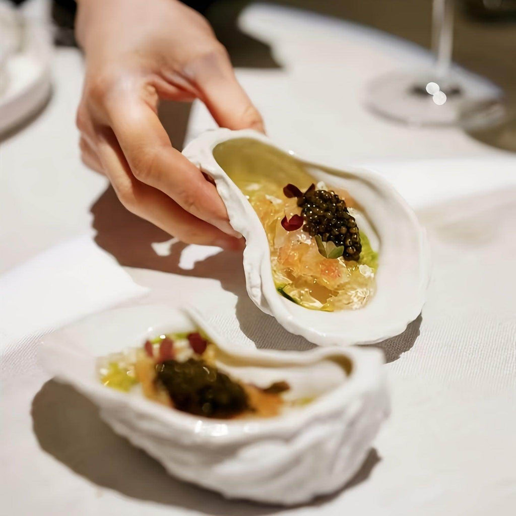 3pcs Set of Ceramic Oyster Dishes - My Store