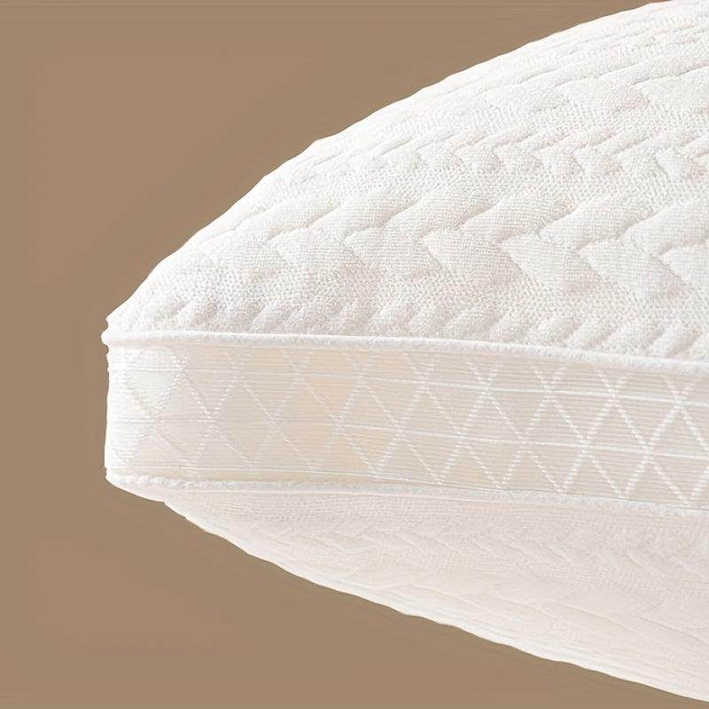 Comfortable Bed Pillow with Net Edge & Wheat Ear Grid Design - My Store