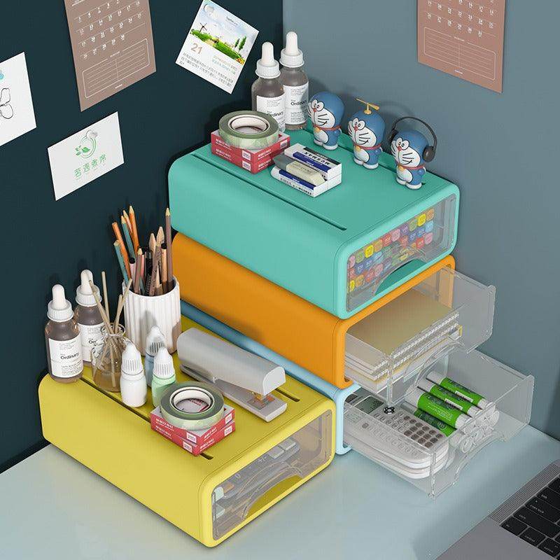 Stackable Office Storage Boxes with Drawers - My Store