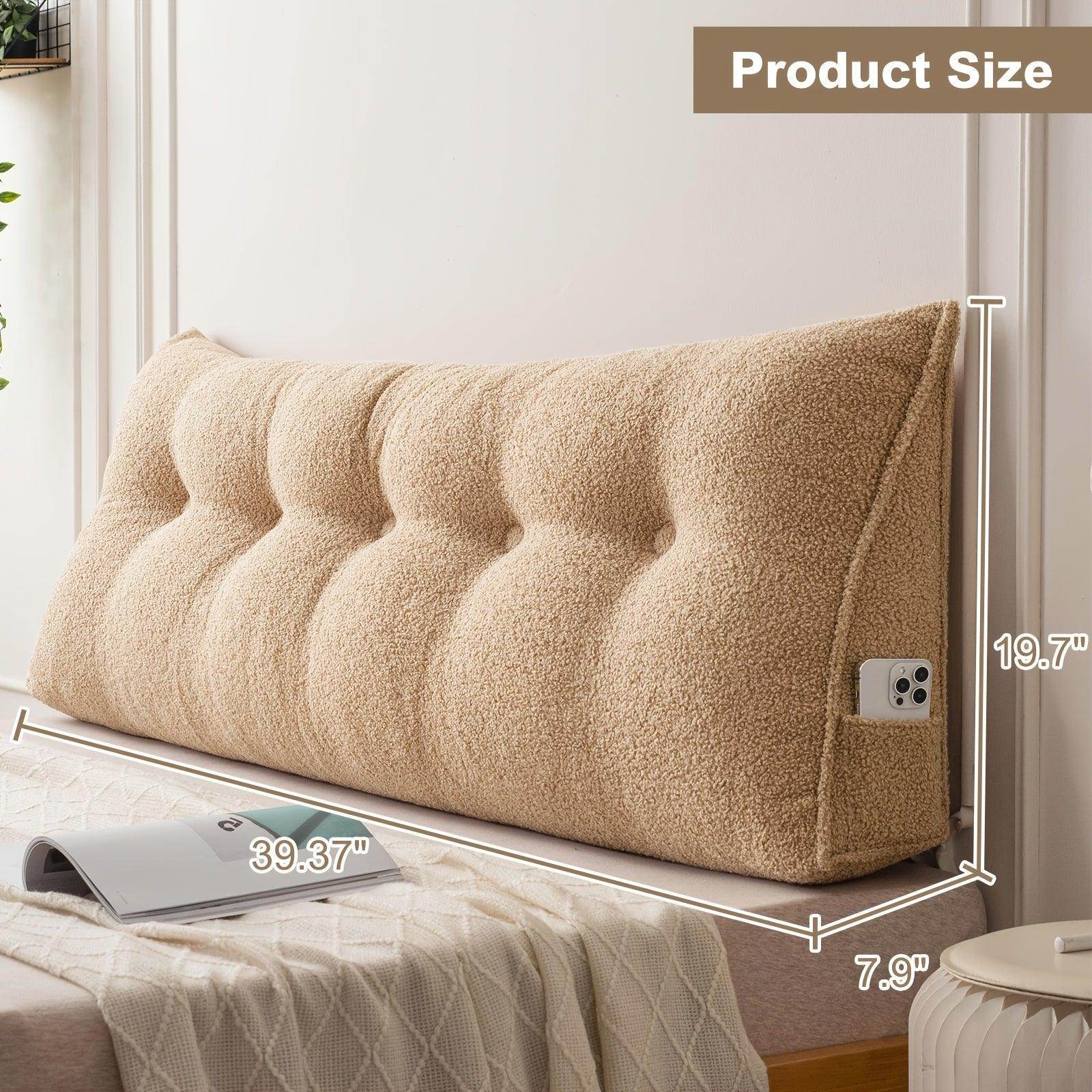 Removable & Washable Triangular Headboard Pillow - My Store