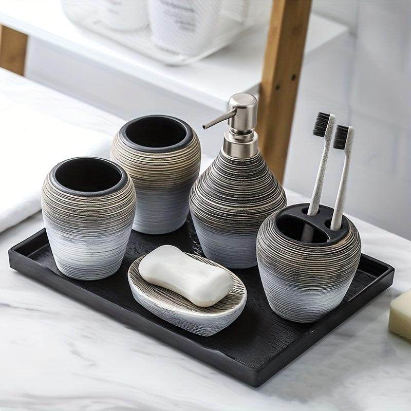 5-Piece Ceramic Bathroom Set - My Store